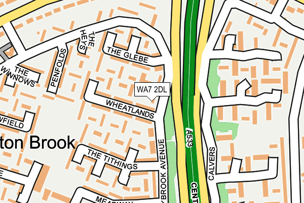 WA7 2DL map - OS OpenMap – Local (Ordnance Survey)