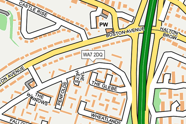 WA7 2DQ map - OS OpenMap – Local (Ordnance Survey)