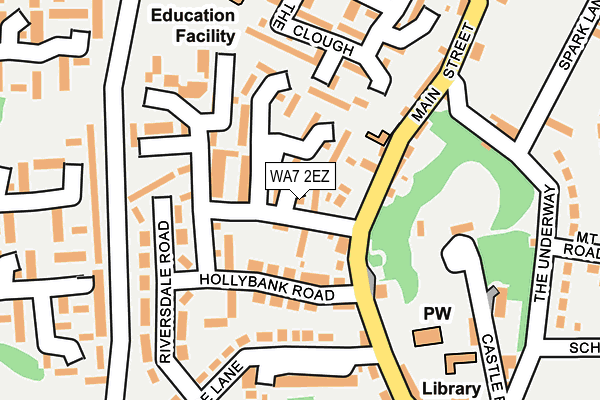 WA7 2EZ map - OS OpenMap – Local (Ordnance Survey)