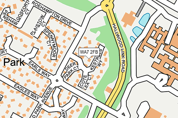 WA7 2FB map - OS OpenMap – Local (Ordnance Survey)