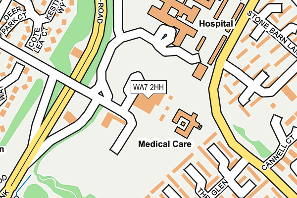 WA7 2HH map - OS OpenMap – Local (Ordnance Survey)