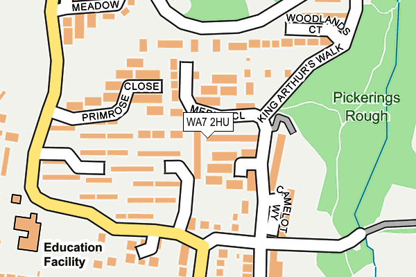 WA7 2HU map - OS OpenMap – Local (Ordnance Survey)