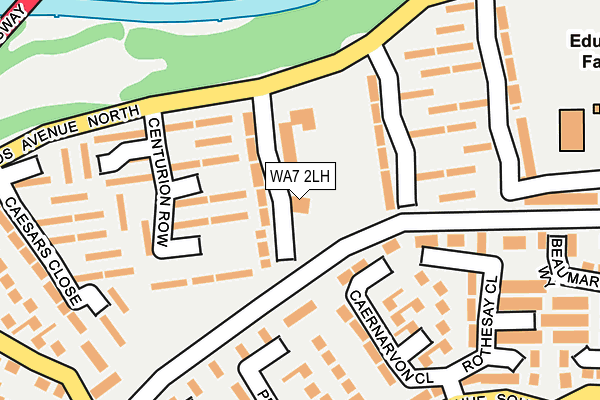 WA7 2LH map - OS OpenMap – Local (Ordnance Survey)