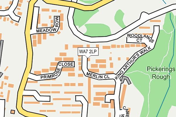 WA7 2LP map - OS OpenMap – Local (Ordnance Survey)