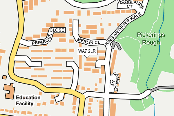 WA7 2LR map - OS OpenMap – Local (Ordnance Survey)