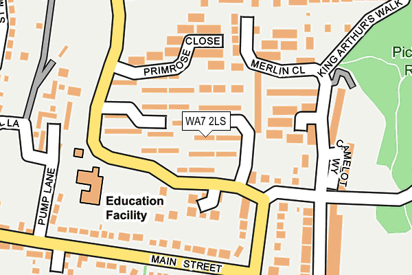 WA7 2LS map - OS OpenMap – Local (Ordnance Survey)