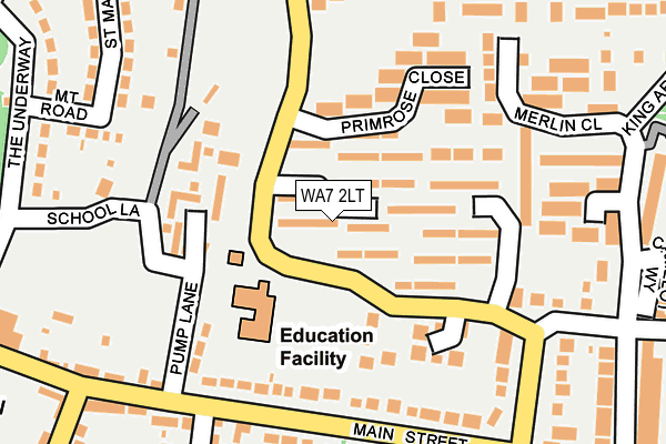 WA7 2LT map - OS OpenMap – Local (Ordnance Survey)