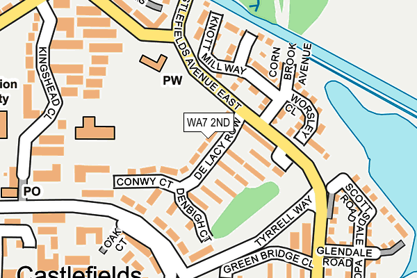 WA7 2ND map - OS OpenMap – Local (Ordnance Survey)