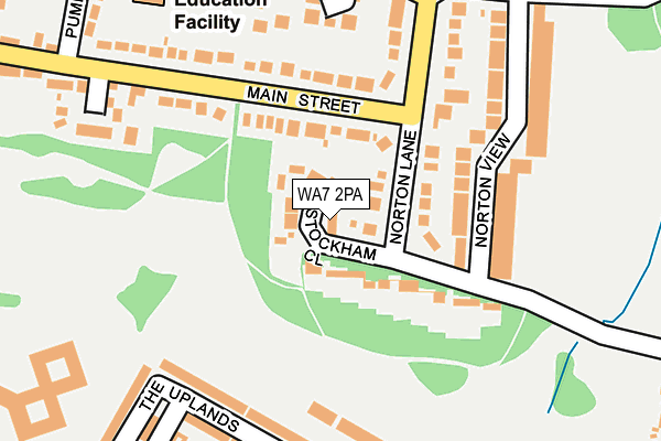 WA7 2PA map - OS OpenMap – Local (Ordnance Survey)