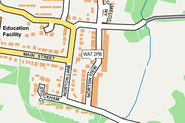 WA7 2PB map - OS OpenMap – Local (Ordnance Survey)