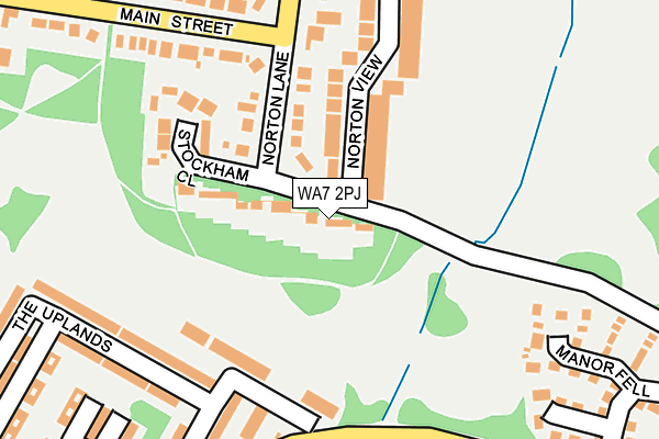 WA7 2PJ map - OS OpenMap – Local (Ordnance Survey)