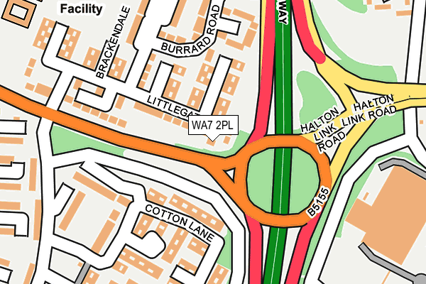 WA7 2PL map - OS OpenMap – Local (Ordnance Survey)