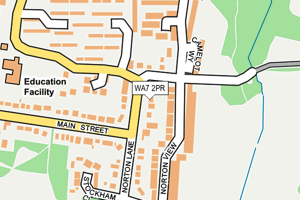WA7 2PR map - OS OpenMap – Local (Ordnance Survey)