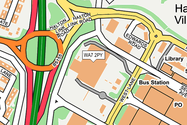 WA7 2PY map - OS OpenMap – Local (Ordnance Survey)