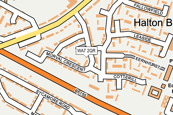 WA7 2QR map - OS OpenMap – Local (Ordnance Survey)