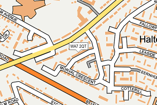 WA7 2QT map - OS OpenMap – Local (Ordnance Survey)