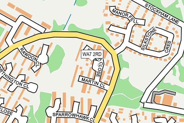 WA7 2RD map - OS OpenMap – Local (Ordnance Survey)