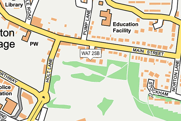 WA7 2SB map - OS OpenMap – Local (Ordnance Survey)