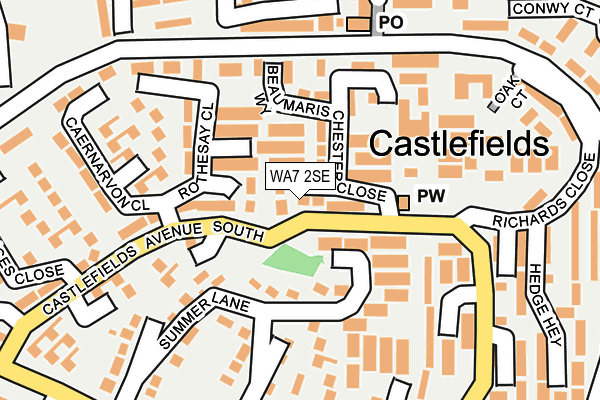 WA7 2SE map - OS OpenMap – Local (Ordnance Survey)