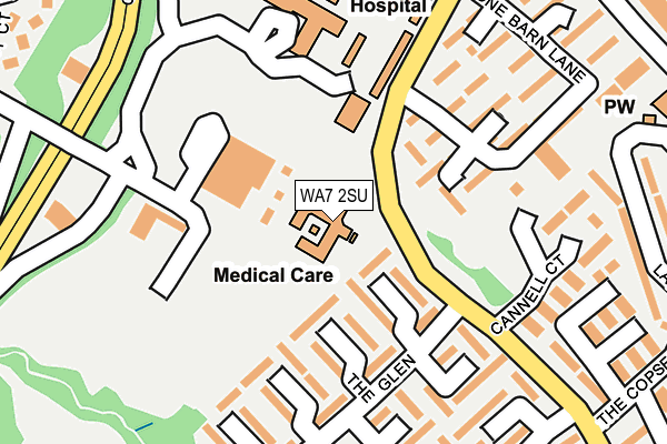WA7 2SU map - OS OpenMap – Local (Ordnance Survey)