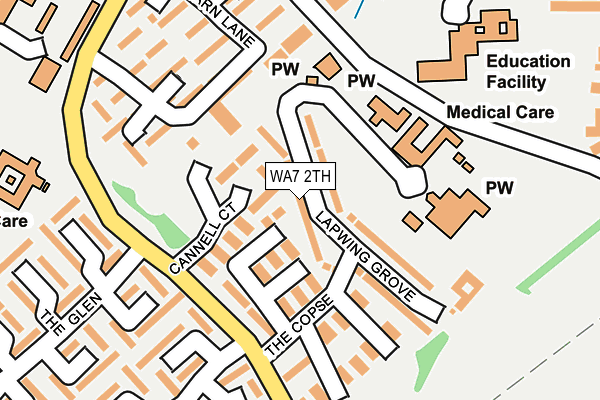 WA7 2TH map - OS OpenMap – Local (Ordnance Survey)