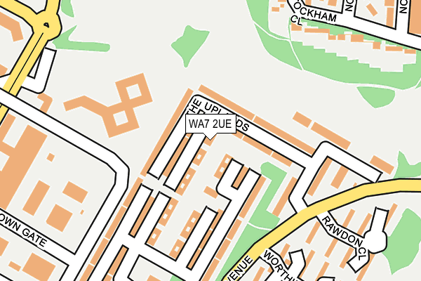 WA7 2UE map - OS OpenMap – Local (Ordnance Survey)