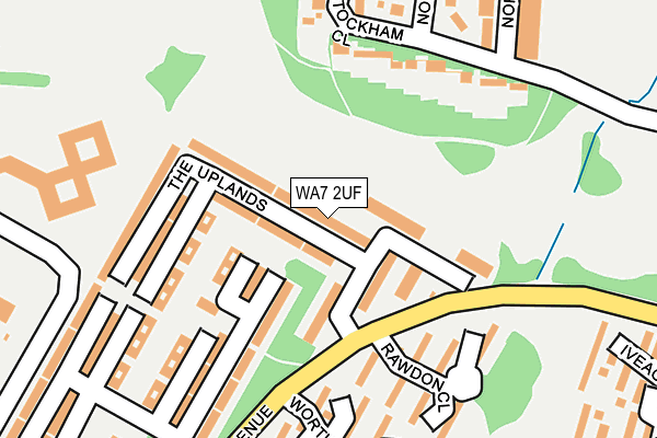 WA7 2UF map - OS OpenMap – Local (Ordnance Survey)