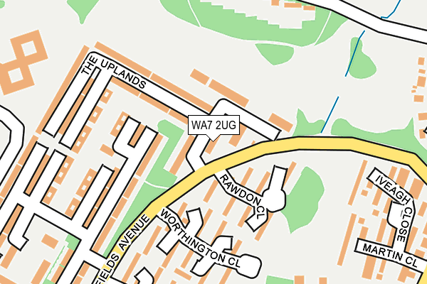 WA7 2UG map - OS OpenMap – Local (Ordnance Survey)