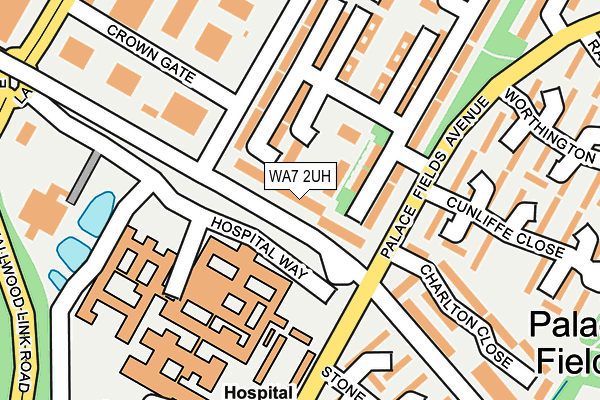 WA7 2UH map - OS OpenMap – Local (Ordnance Survey)