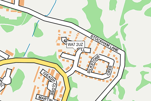 WA7 2UZ map - OS OpenMap – Local (Ordnance Survey)