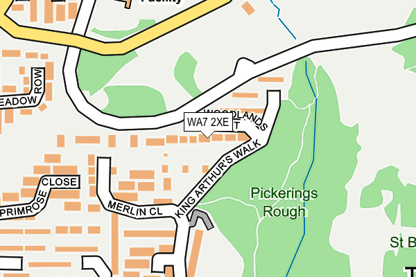 WA7 2XE map - OS OpenMap – Local (Ordnance Survey)