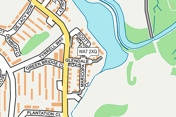 WA7 2XQ map - OS OpenMap – Local (Ordnance Survey)