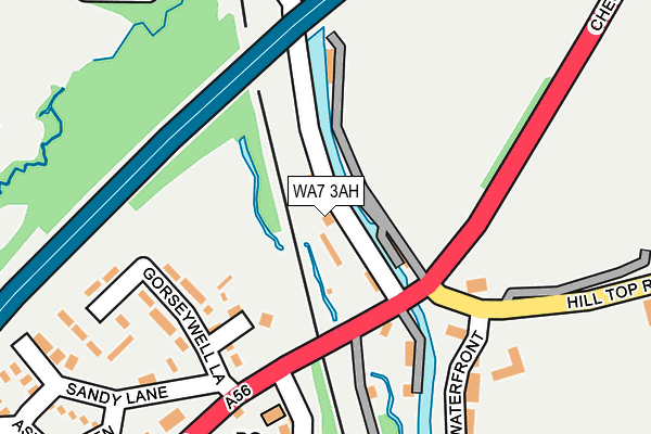 WA7 3AH map - OS OpenMap – Local (Ordnance Survey)