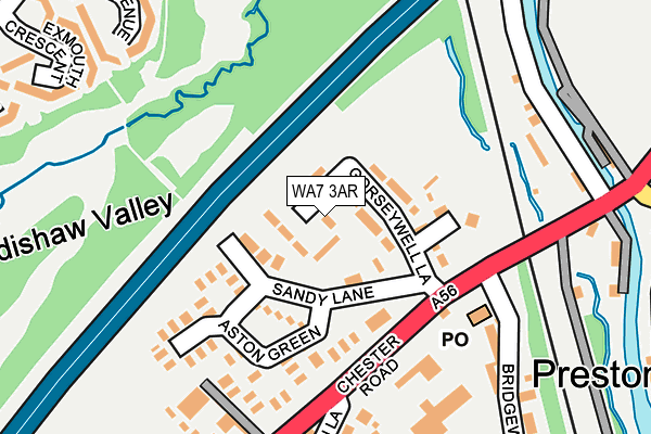 WA7 3AR map - OS OpenMap – Local (Ordnance Survey)