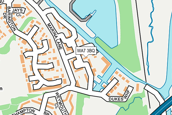 WA7 3BQ map - OS OpenMap – Local (Ordnance Survey)