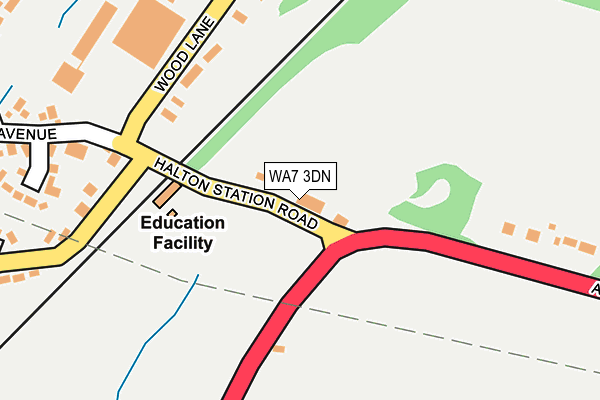 WA7 3DN map - OS OpenMap – Local (Ordnance Survey)