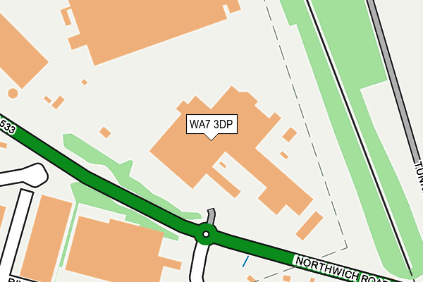 WA7 3DP map - OS OpenMap – Local (Ordnance Survey)