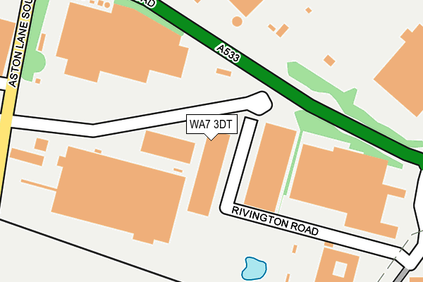 WA7 3DT map - OS OpenMap – Local (Ordnance Survey)