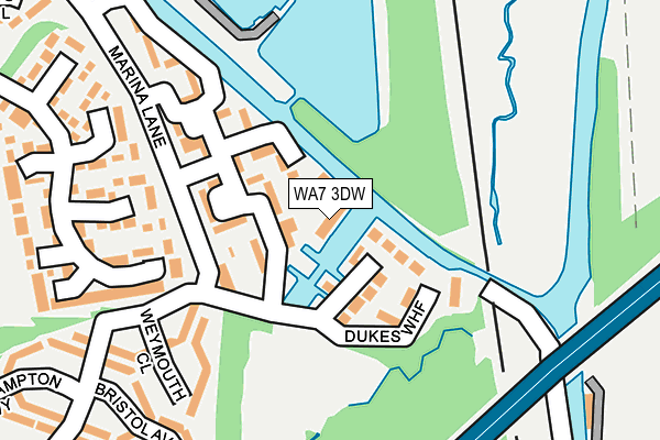 WA7 3DW map - OS OpenMap – Local (Ordnance Survey)