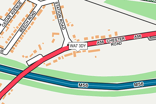 WA7 3DY map - OS OpenMap – Local (Ordnance Survey)