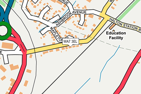WA7 3EL map - OS OpenMap – Local (Ordnance Survey)