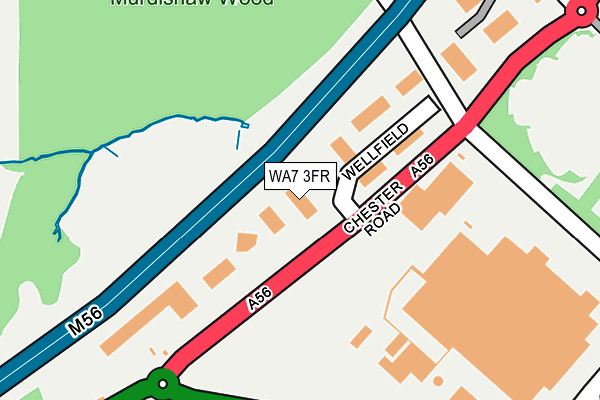 WA7 3FR map - OS OpenMap – Local (Ordnance Survey)