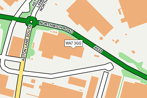 WA7 3GG map - OS OpenMap – Local (Ordnance Survey)