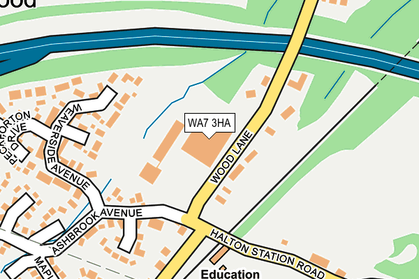 WA7 3HA map - OS OpenMap – Local (Ordnance Survey)
