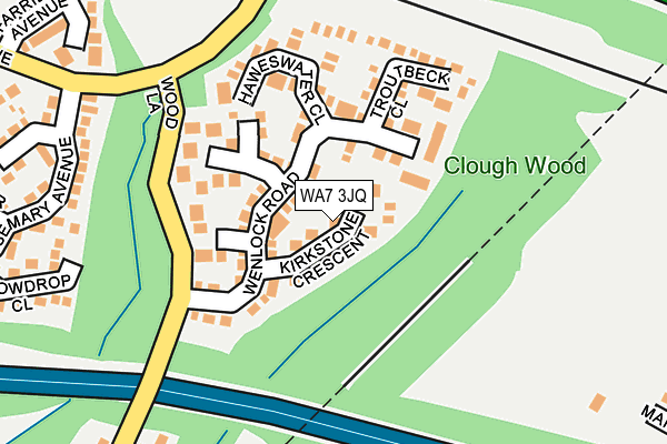 WA7 3JQ map - OS OpenMap – Local (Ordnance Survey)