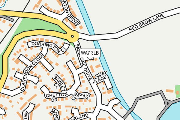 WA7 3LB map - OS OpenMap – Local (Ordnance Survey)
