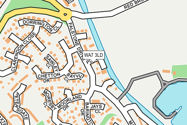 WA7 3LD map - OS OpenMap – Local (Ordnance Survey)