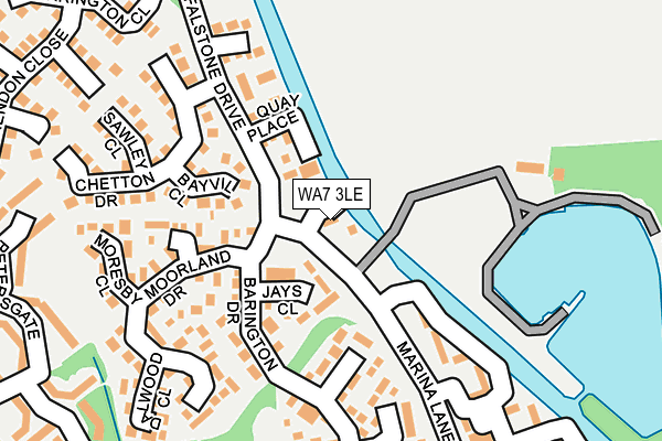 WA7 3LE map - OS OpenMap – Local (Ordnance Survey)