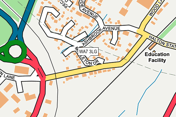 WA7 3LG map - OS OpenMap – Local (Ordnance Survey)