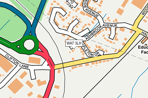 WA7 3LH map - OS OpenMap – Local (Ordnance Survey)